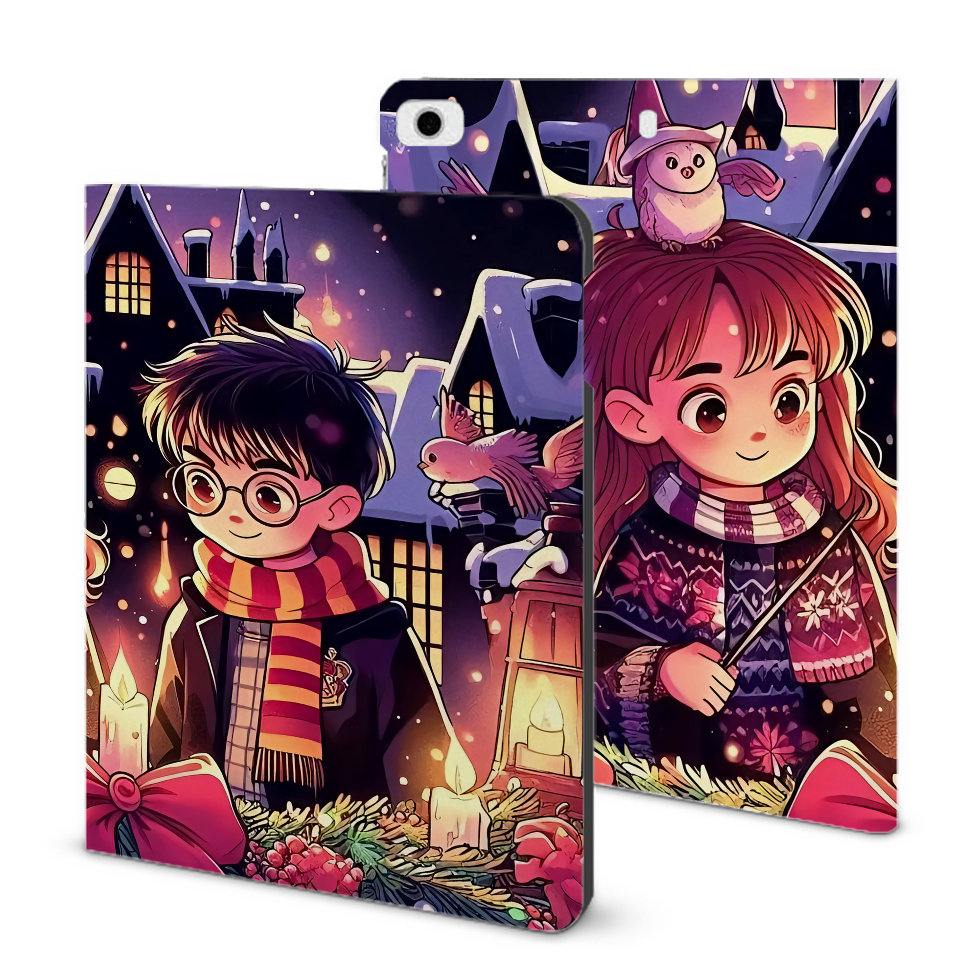 （画像用） Harry Potter ハリー・ポッターシリーズ IPad ケース ブック型 PUレザー TPU 耐衝撃 軽量 薄型 ペン収納なし 全面保護 IPad 各モデル対応